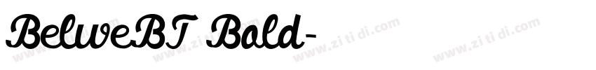 BelweBT Bold字体转换
